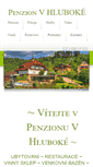 Mobile Screenshot of penzionvhluboke.cz
